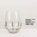 Creative Crystal Wine Glass Set with Ghost Hand Design