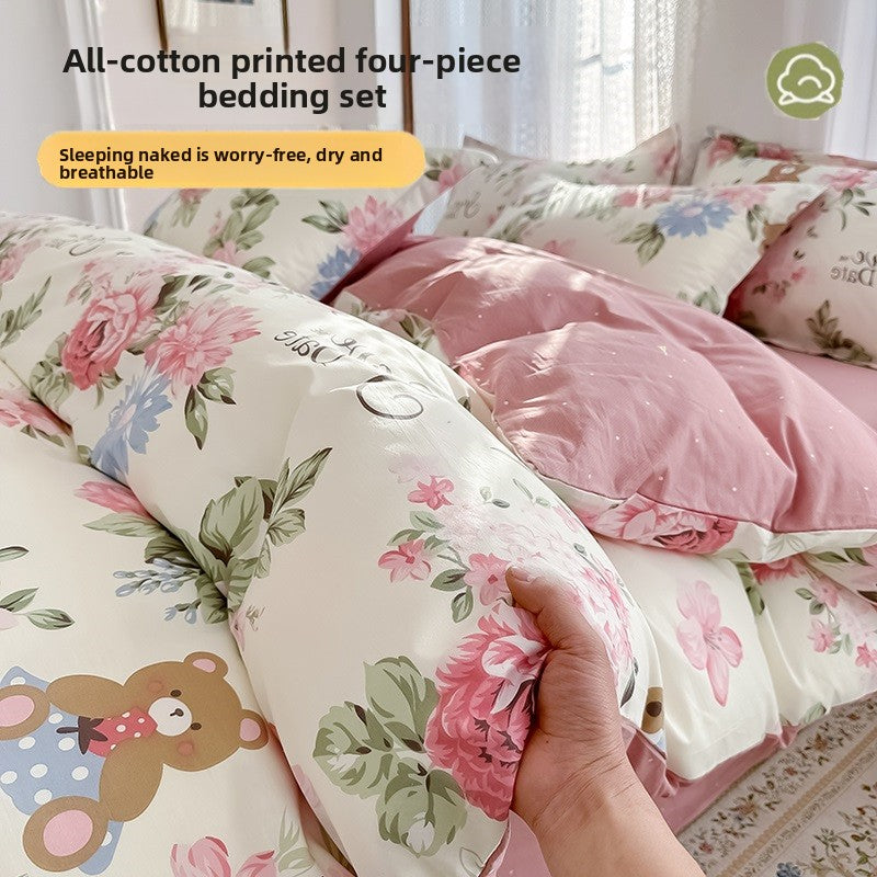 Cotton bed set