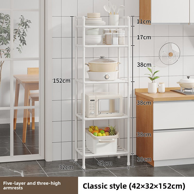 Multi-level kitchen storage rack
