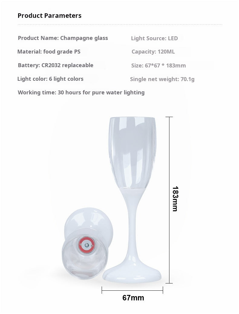 Creative Water Sensing Wedding luminous Glasses cup Party Supplies Novelty LED Light Up Wine bottles for Party Club Bar Drinking - TrendTrove