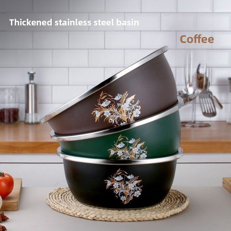 Thickened Stainless Steel Kitchen Mixing Bowl