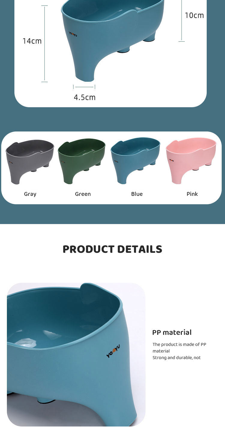 سلة تصريف على شكل فيل، سلة تصريف متعددة الأغراض لتخزين المطبخ، سلة فواكه وخضراوات منزلية، سلة تصريف بلاستيكية