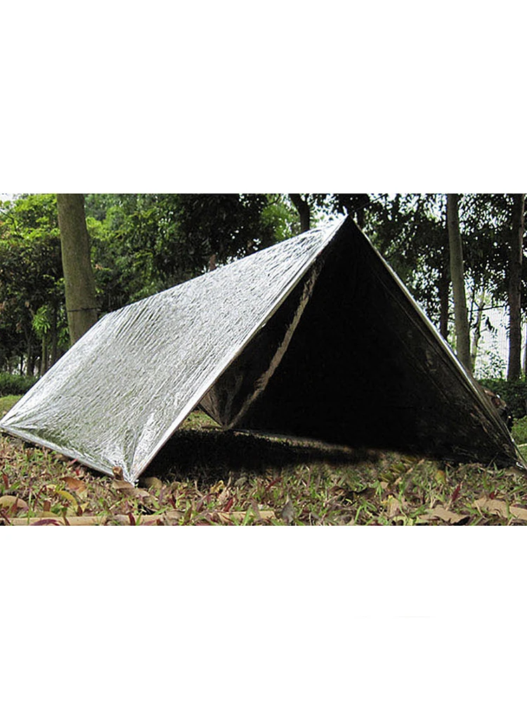 acil termal battaniye sıcak tutar gümüş folyo battaniye korumak için vücut ısı acil malzemeleri açık havada kamp - TrendTrove