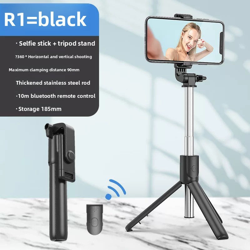 Mini portable selfie device with Bluetooth remote control