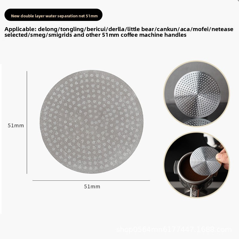 Powder bowl water distribution screen filter
