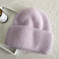 Rabbit Fur Knitted Winter Beanie