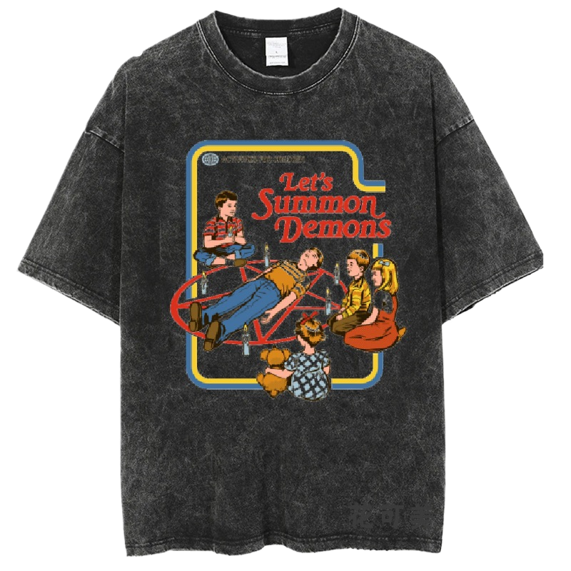 Washed and distressed T-shirt