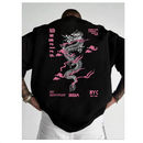 Printed men's casual fashion brand letter jersey T-shirt