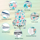 63x65x82cm, Flamingo Motif, Aluminum, Beach Chair, Oxford Cloth