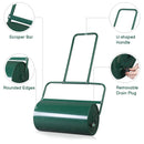 24 Inch Green Iron Lawn Roller Cylindrical Garden