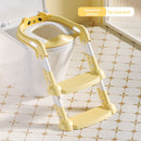 Foldable stepped auxiliary stool toilet