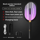 Three-in-One Electric Mosquito Swatter with LED Light