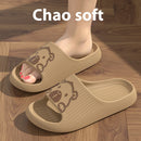 Cute Cartoon Dog Slippers Non-slip Floor Bathroom Slipper Summer Women's House Shoes
