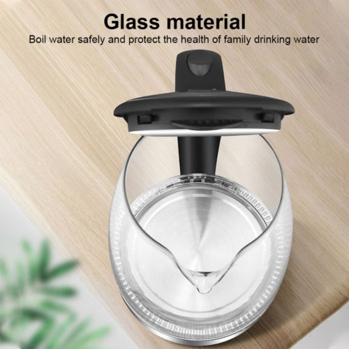 1.8L ELECTRIC KETTLE GLASS 360 BLUE LED ILLUMINATED JUG AUTO SHUT OFF PROTECTION