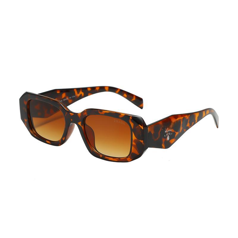 Fashionable men's and women's square-framed sunglasses