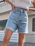 High Waist Loose Casual Women's Denim Shorts