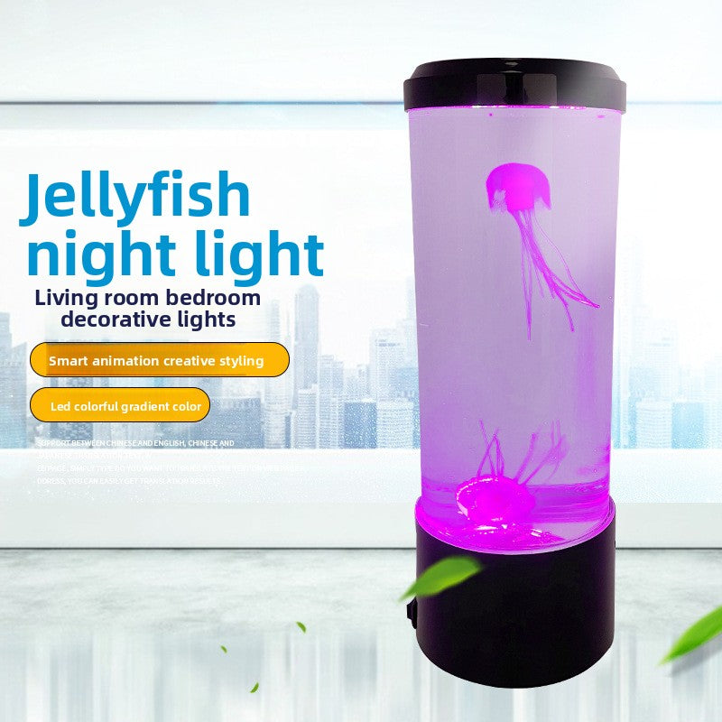 Mini LED Simulation Jellyfish Volcanic Decorative Lamp