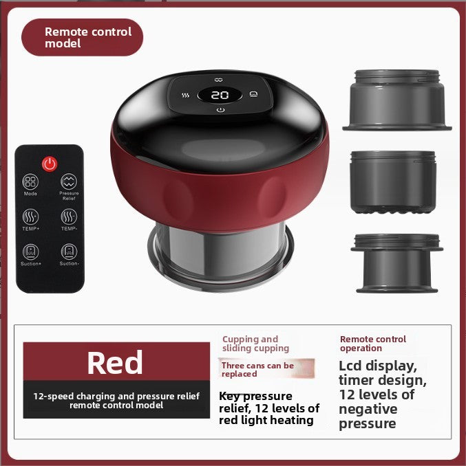 Electric Cupping Massager with Adjustable Pressure and Essential Oil