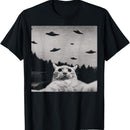 Alien Cat-shaped Unidentified Flying Object T-shirt