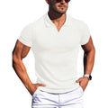 Men's T-shirts with lapel and V-neck