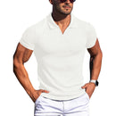 Men's T-shirts with lapel and V-neck