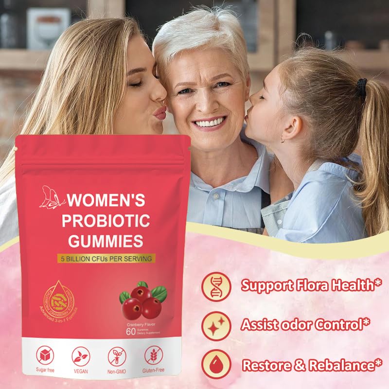 Women's Probiotic Gummies Dietary Supplement