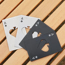 Creative poker card beer bottle opener