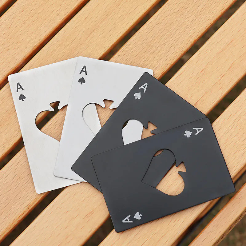 Creative poker card beer bottle opener