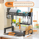 Kitchen Sink Dish Drying Rack with Adjustable Layers