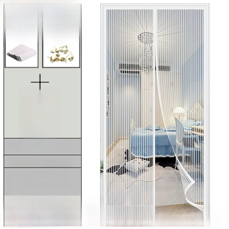 Magnetic Anti Mosquito Door Curtain with No Drill Installation