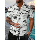 Men's Short-Sleeved Shirt and Beach Pants Set