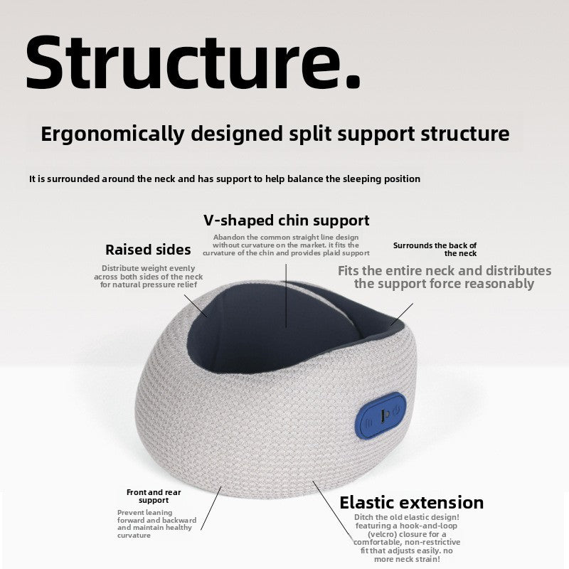 Multifunctional U-shaped Memory Foam Electric Massage Neck Pillow