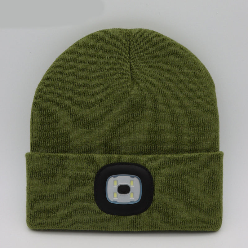 LED luminous knitted hat