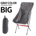Outdoor Folding Chair Heighten Moon Chair Portable Camping Fishing Chair Leisure Beach Chair Back Chair - TrendTrove
