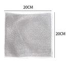 Kitchen Steel Wool Rag Multi-purpose Steel Wool Rag Reusable Steel Wool Dishcloth Set Oil-proof Quick Drying Lint Free for Pots - TrendTrove