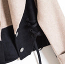 Pure desire style short coat with cross knot decoration