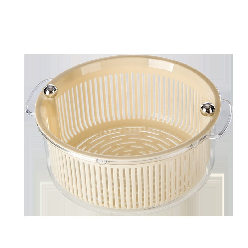 Drain Basket Manual Laundry-drier Kitchen Manual Salad Spinner