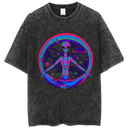 Washed and distressed T-shirt