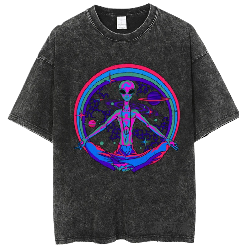 Washed and distressed T-shirt