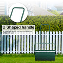 24 Inch Green Iron Lawn Roller Cylindrical Garden