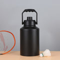 Double Wall Half Gallon Insulated Water Bottle Jug 64oz 128oz Stainless Steel Sports Water Flask with Handle - TrendTrove