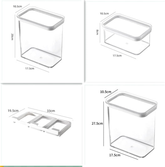 Wall-hung rice bucket with whole grains