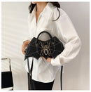 Fashion Handmade Spider Embroidery PU Messenger Bag