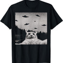 Alien Cat-shaped Unidentified Flying Object T-shirt