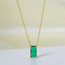 Stainless Steel Zircon Necklace