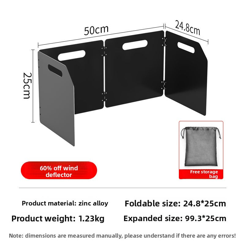 Outdoor Stove Windshield