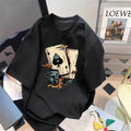 Trendy Summer Bear Print Loose T-Shirt