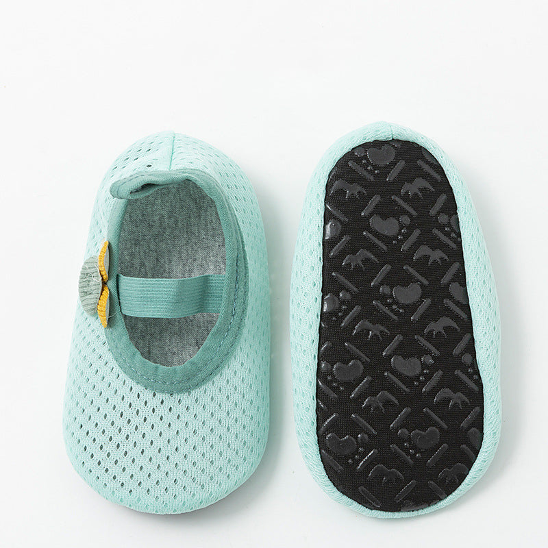 New Baby Floor Socks Baby Shoes Socks Indoor Shoes Dispensing Non-Slip Soft Bottom Mesh - Suni