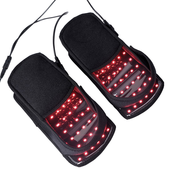 Adjustable LED Phototherapy Slippers for Foot Relaxation