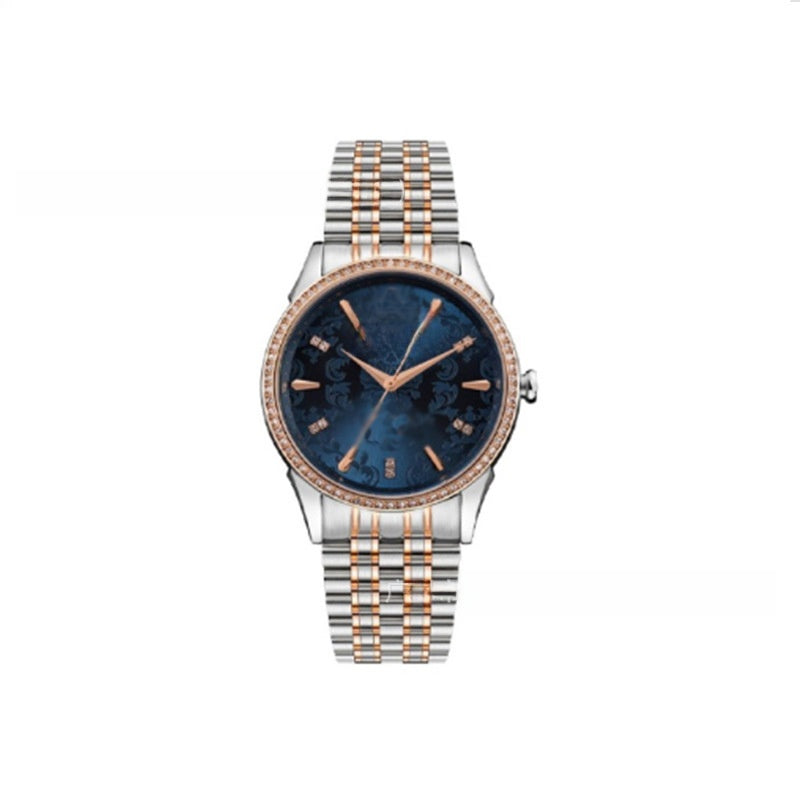 Pearl-set diamond style Saturn watch